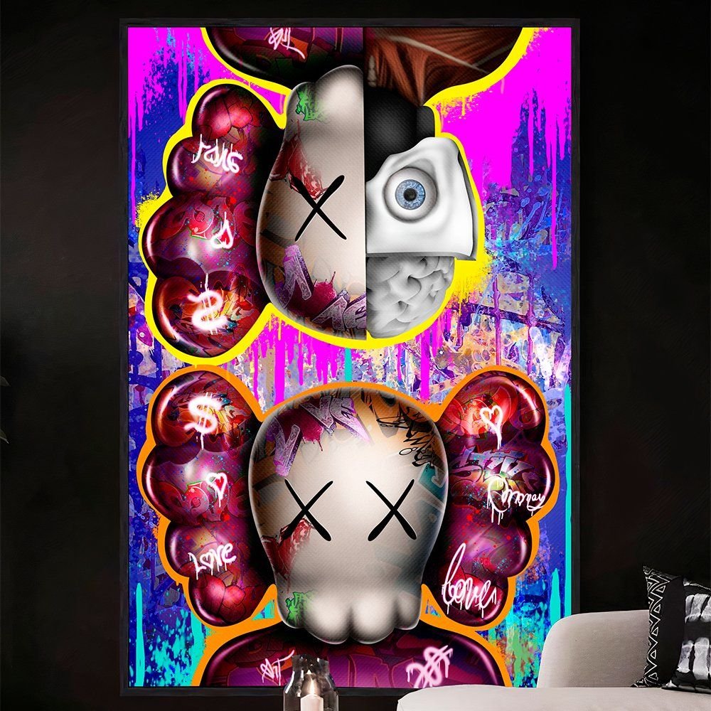 Kaws Graffiti Canvas