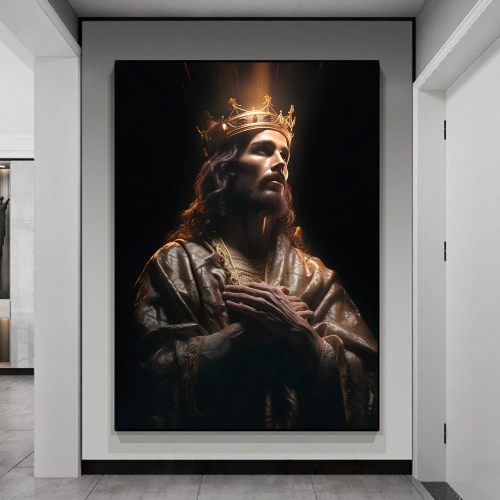 King Jesus Christ Canvas