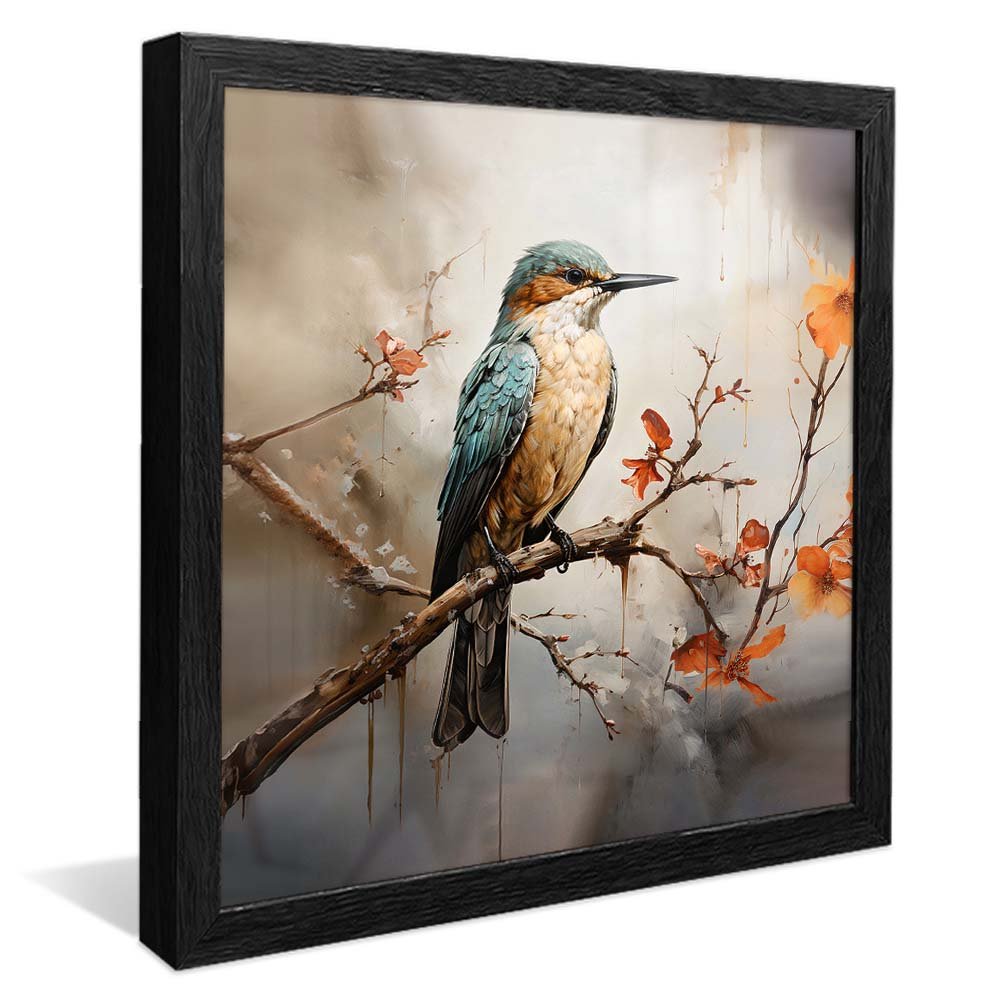 Kingfisher Bird Painting V2143 Canvas