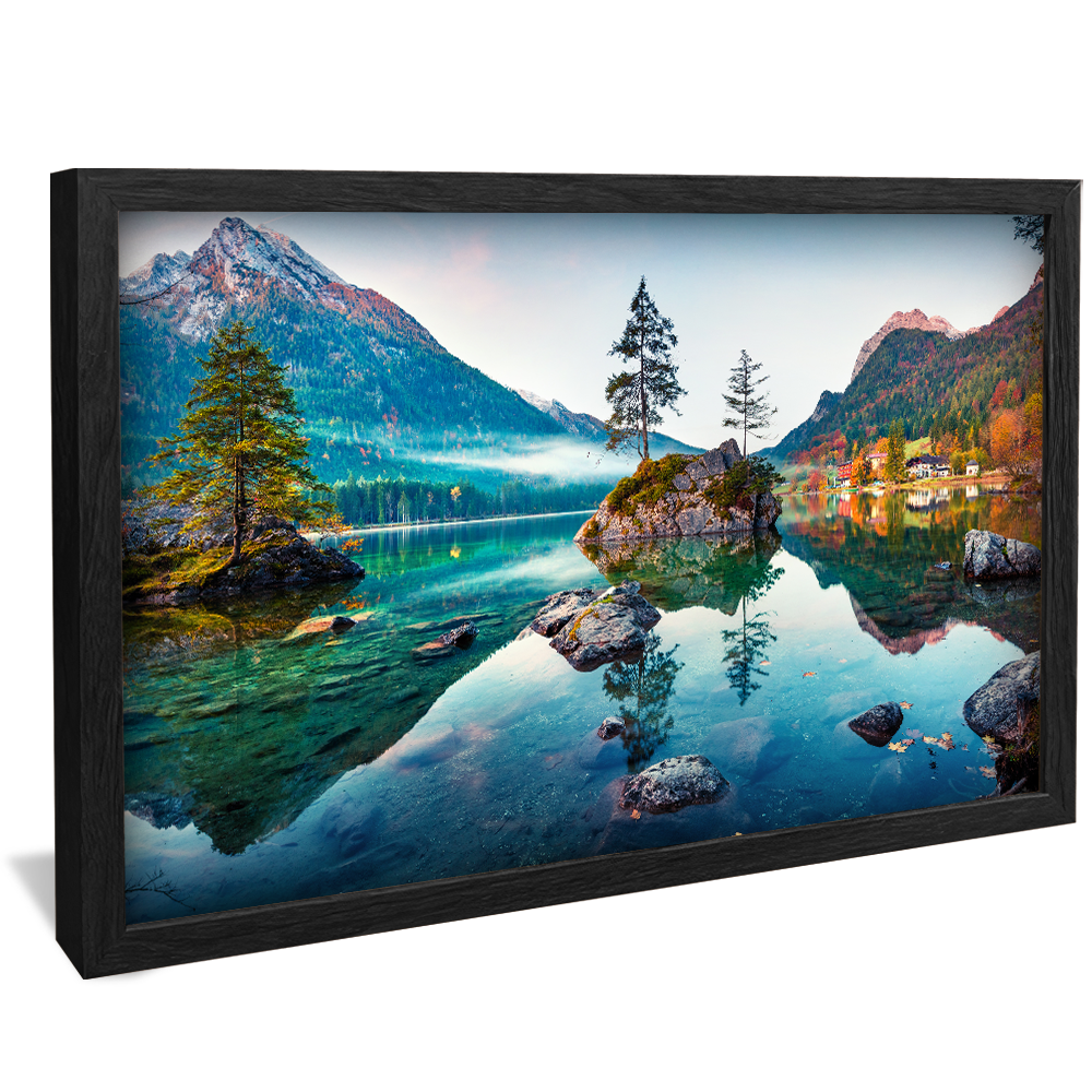 Lake in the Alps V883 Canvas