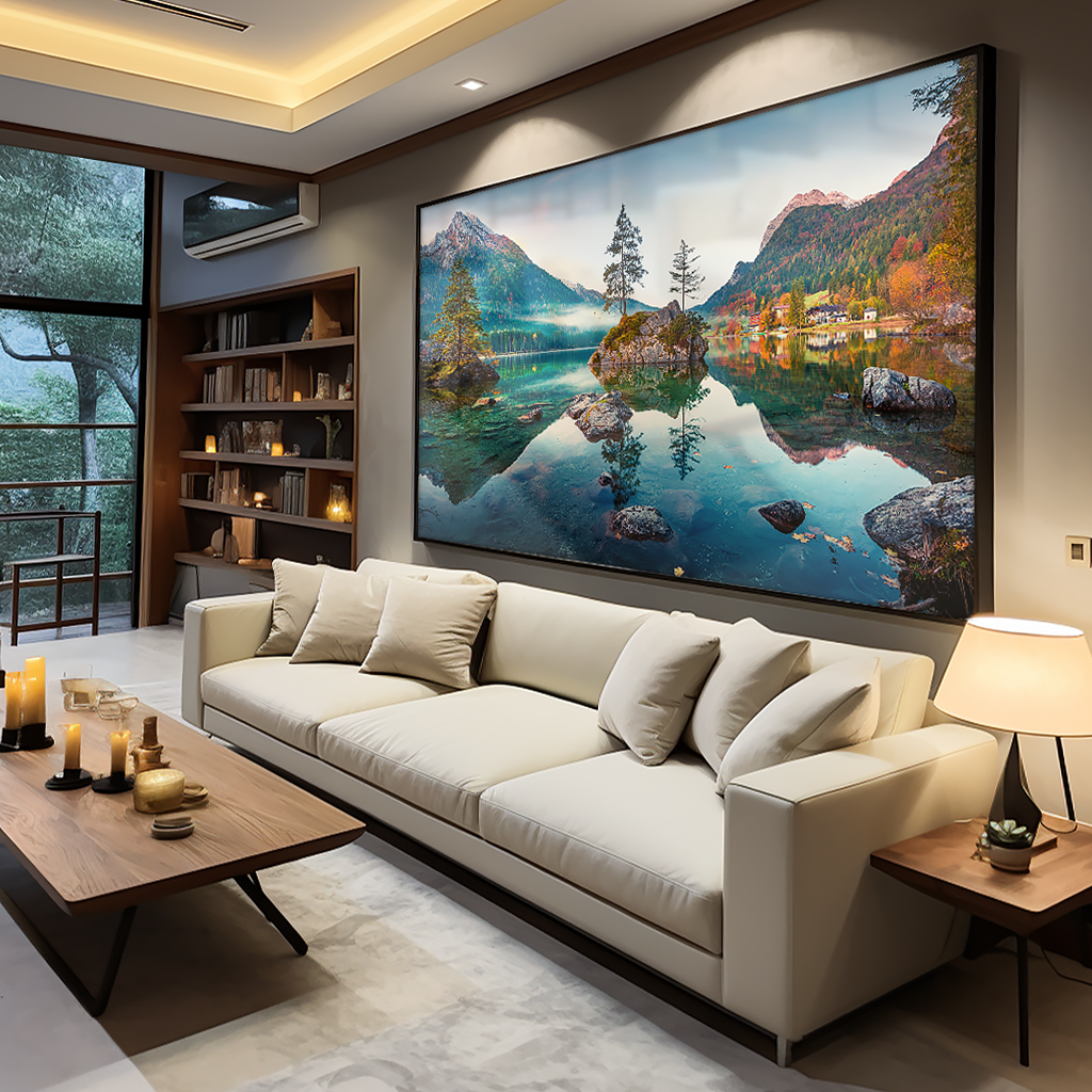Lake in the Alps V883 Canvas