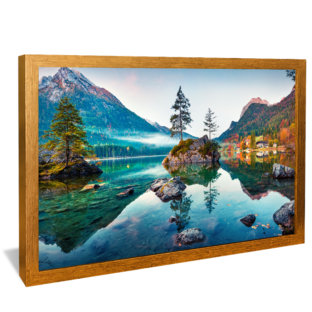 Lake in the Alps V883 Canvas