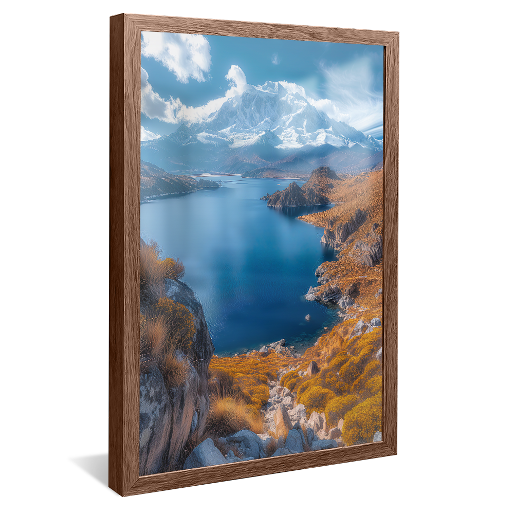 Lake on Ice Mountain V1204 Canvas