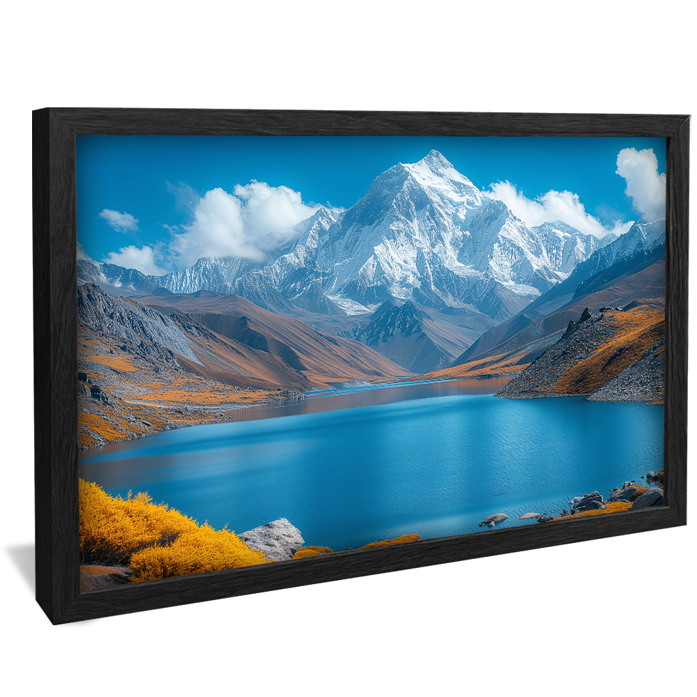 Landscape Lake and Icy Mountain V1202 Canvas