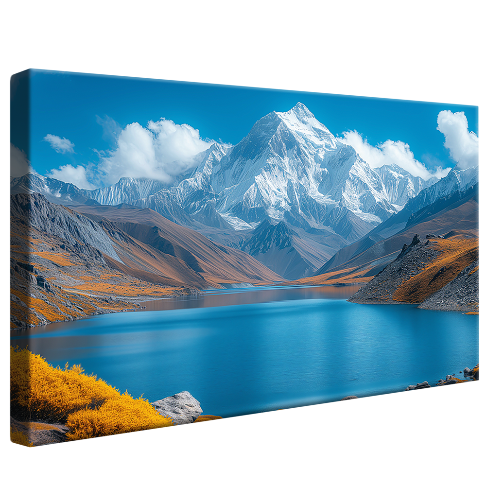 Landscape Lake and Icy Mountain V1202 Canvas