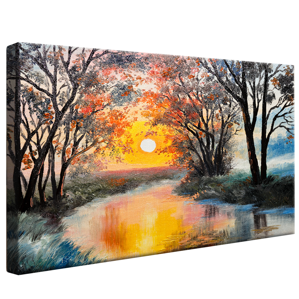 Landscape Painting Effect V819 Canvas