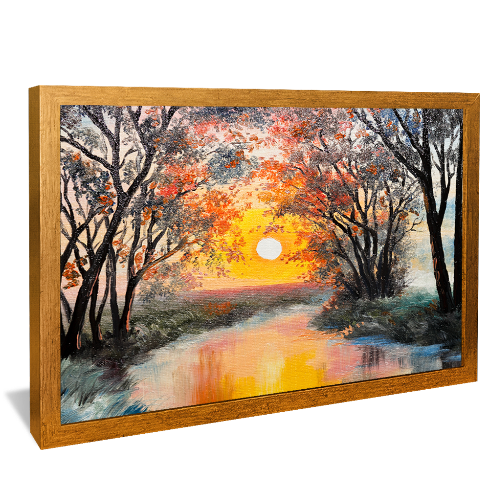 Landscape Painting Effect V819 Canvas