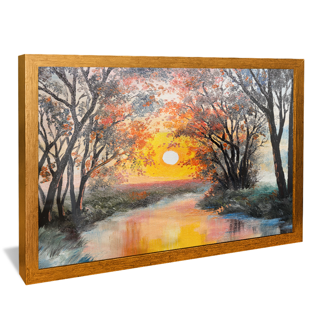 Landscape Painting Effect V819 Canvas