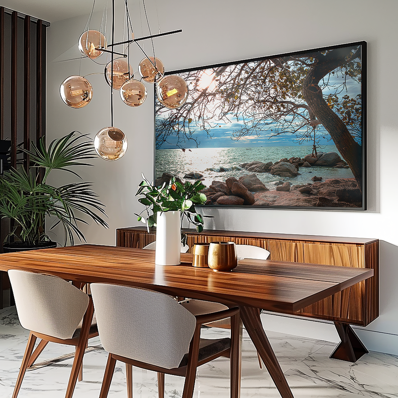 Landscape Tree and Beach V1184 Canvas