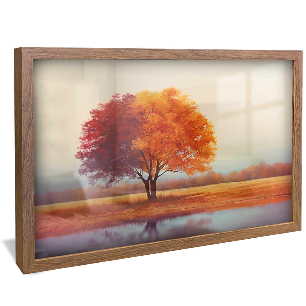 Landscape Tree and River V970 Canvas