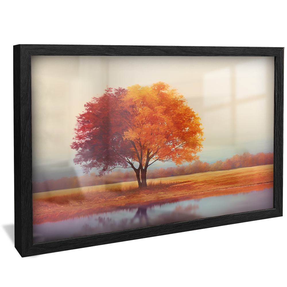 Landscape Tree and River V970 Canvas