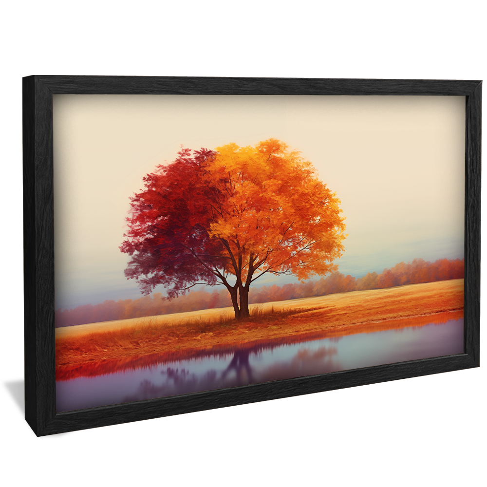 Landscape Tree and River V970 Canvas