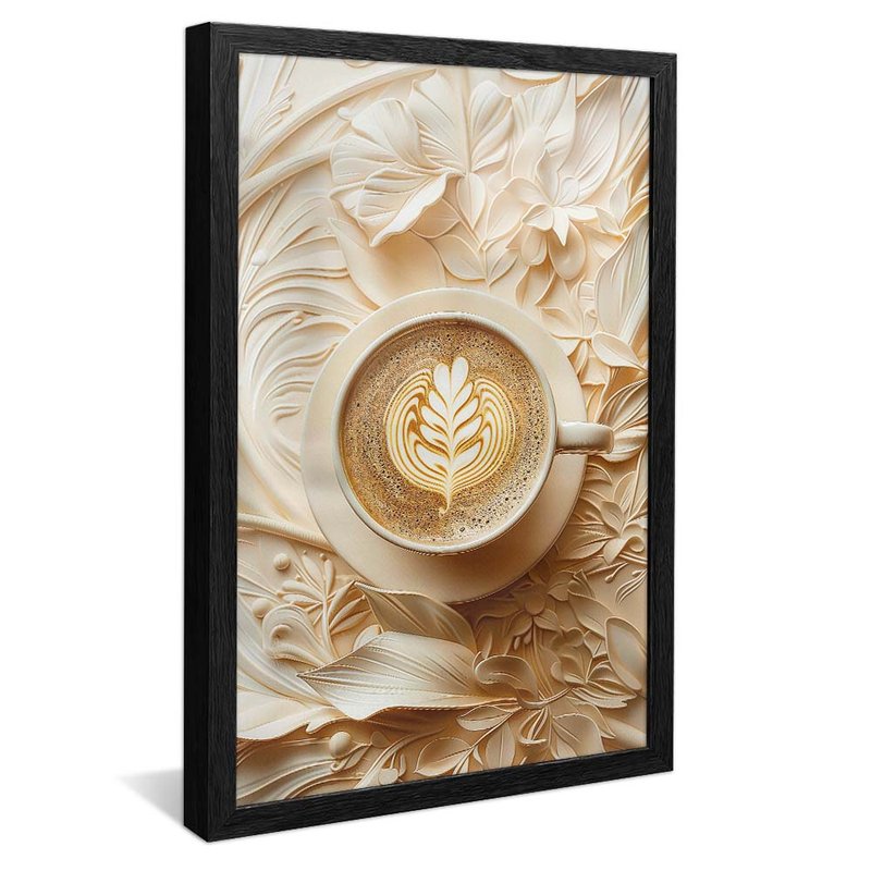 Latte Art in Capuccino V1933 Canvas