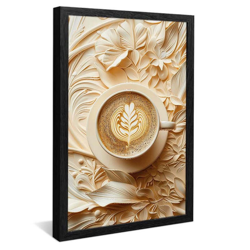 Latte Art in Capuccino V1933 Canvas