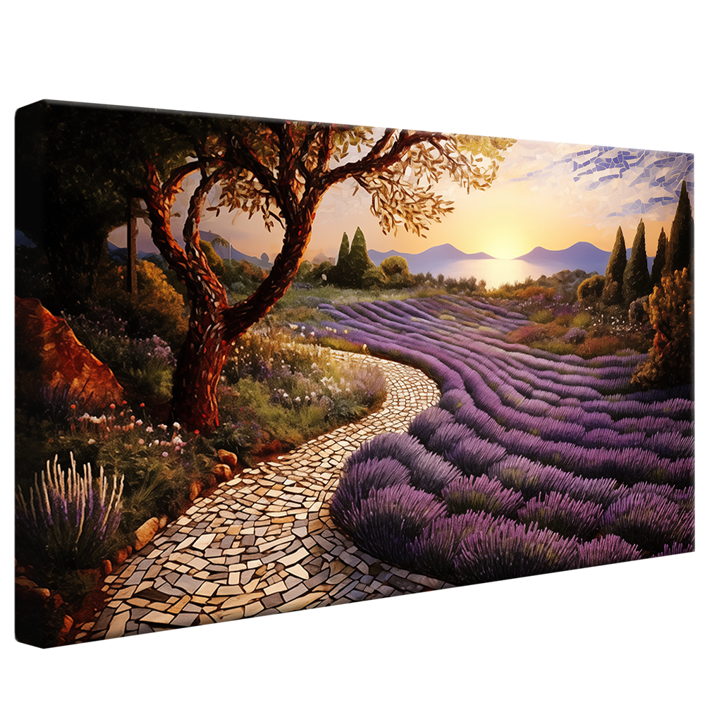 Lavender Path V851 Canvas