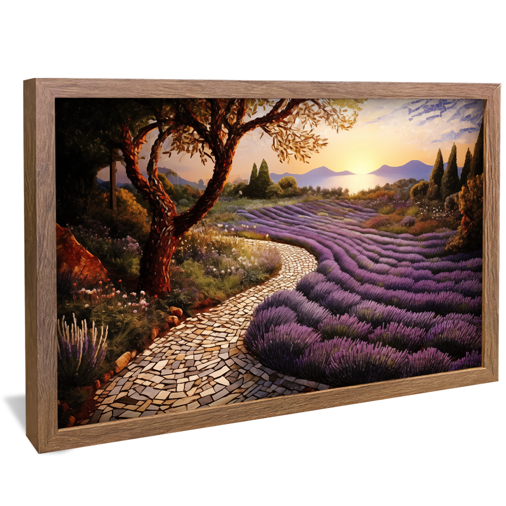 Lavender Path V851 Canvas