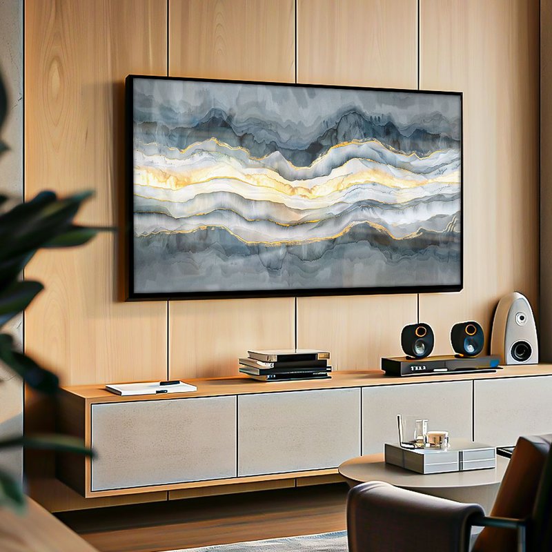 Layers and Gold V1905 Canvas