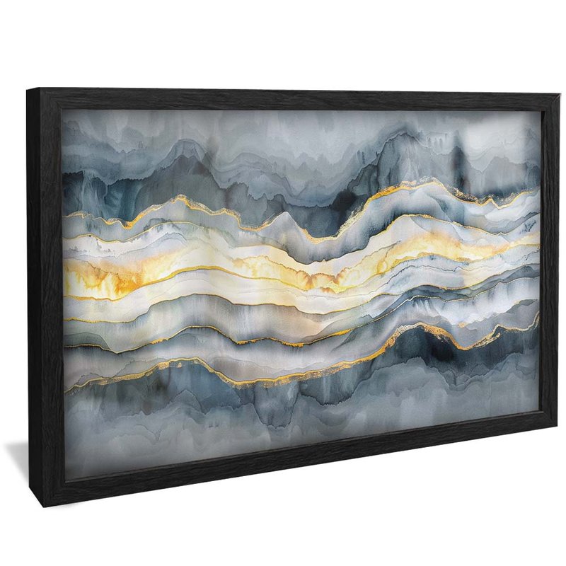 Layers and Gold V1905 Canvas