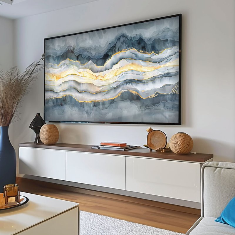 Layers and Gold V1905 Canvas