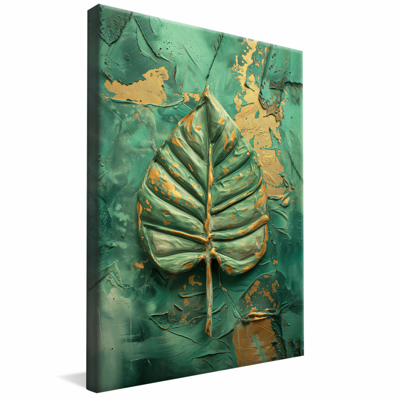 Leaf in Oil V1307 Canvas