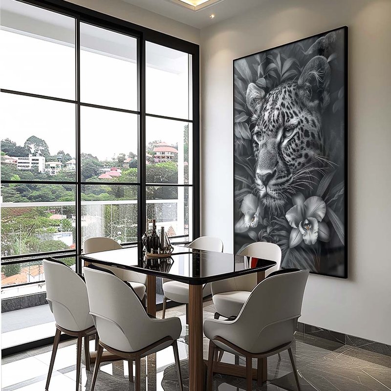 Leopard in Forest V1825 Canvas