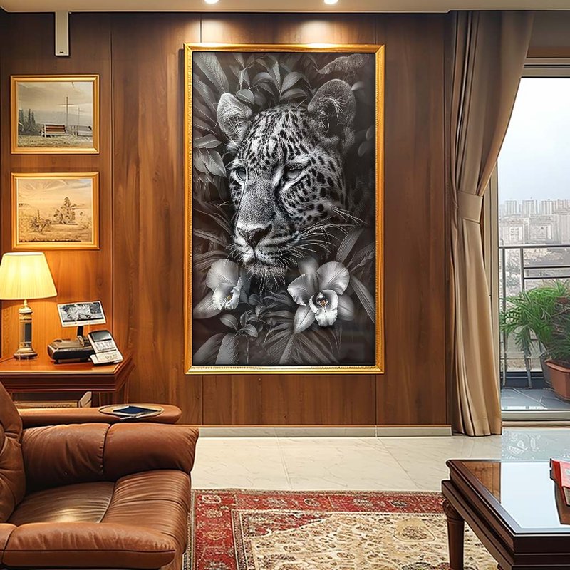 Leopard in Forest V1825 Canvas