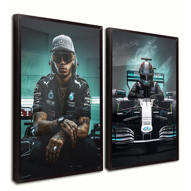 Lewis Hamilton Kit with 2 Tables Canvas