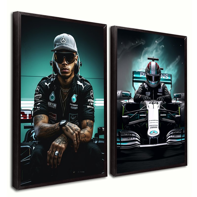 Lewis Hamilton Kit with 2 Tables Canvas