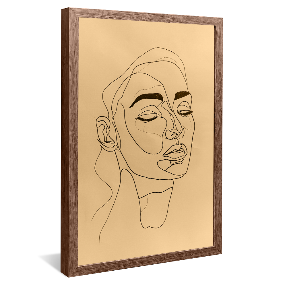 Lineart Face Painting V1152 Canvas