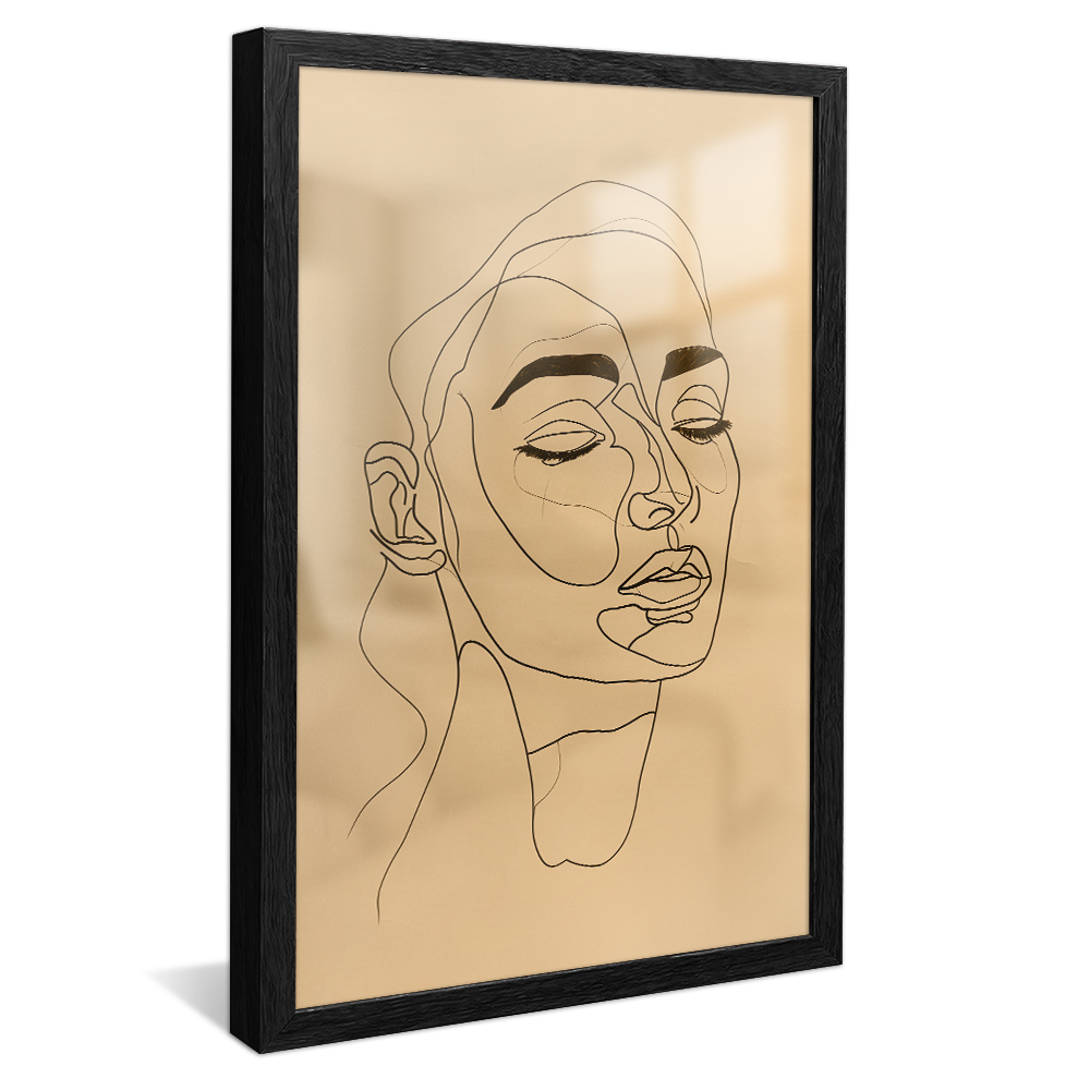 Lineart Face Painting V1152 Canvas