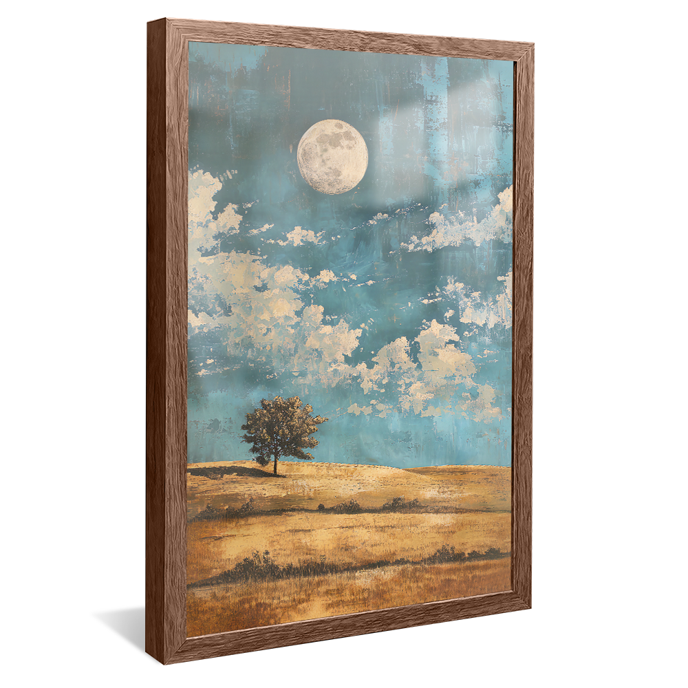 Linen Field Moonlight V1216 Canvas