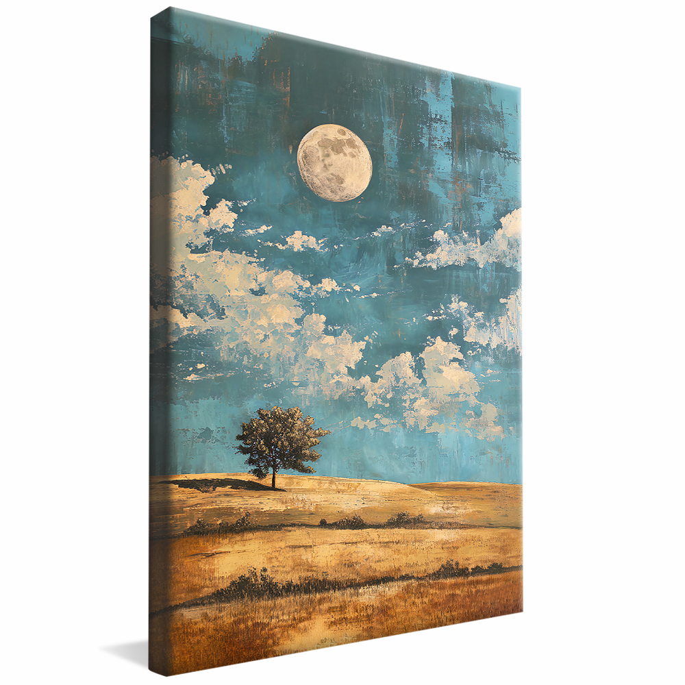 Linen Field Moonlight V1216 Canvas