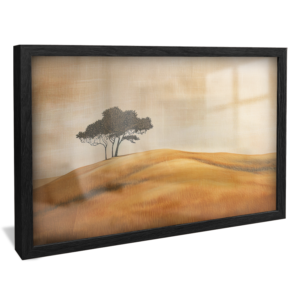 Linen Field and Tree V1217 Canvas