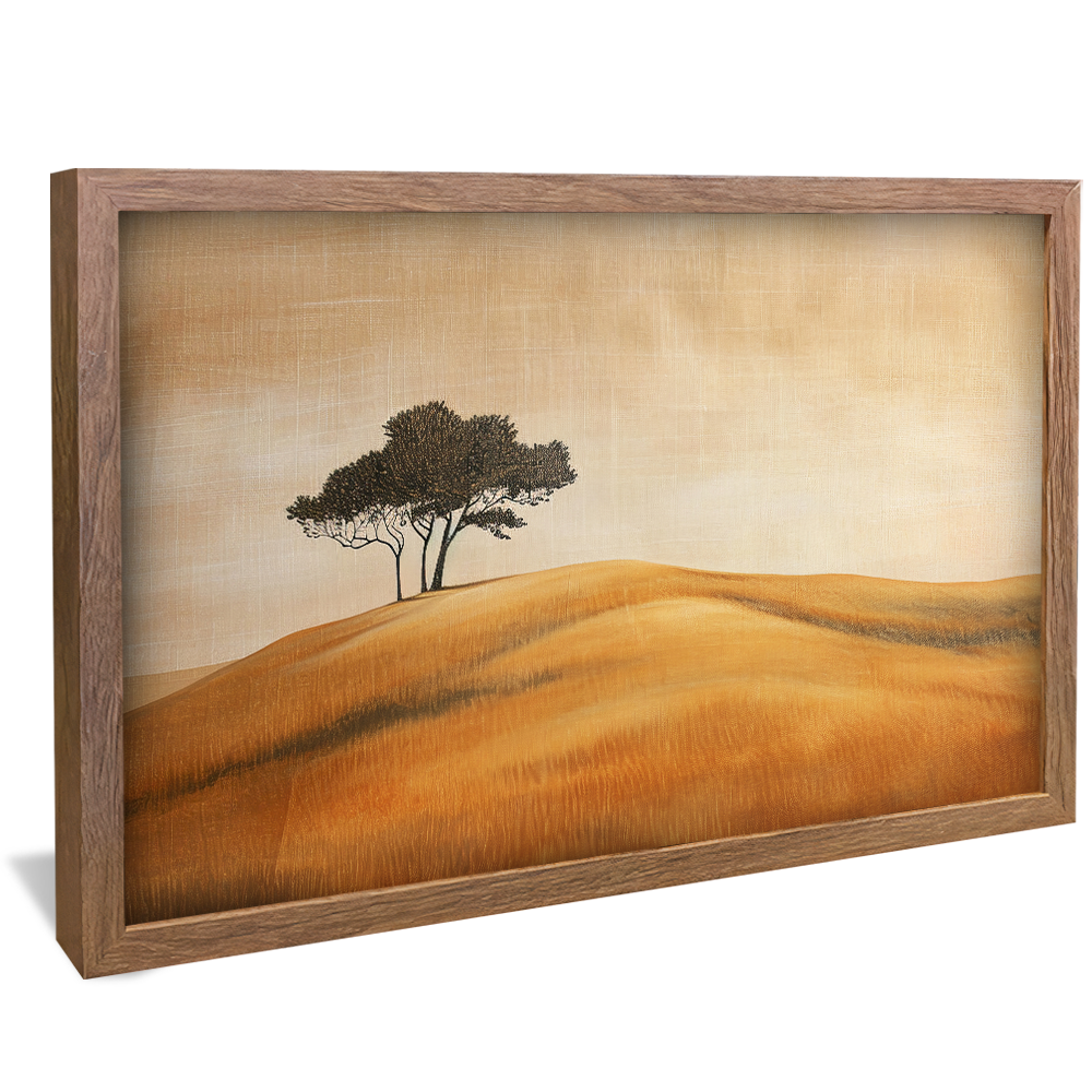 Linen Field and Tree V1217 Canvas