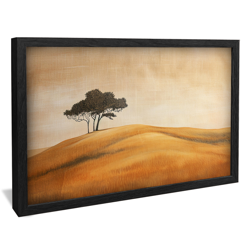 Linen Field and Tree V1217 Canvas