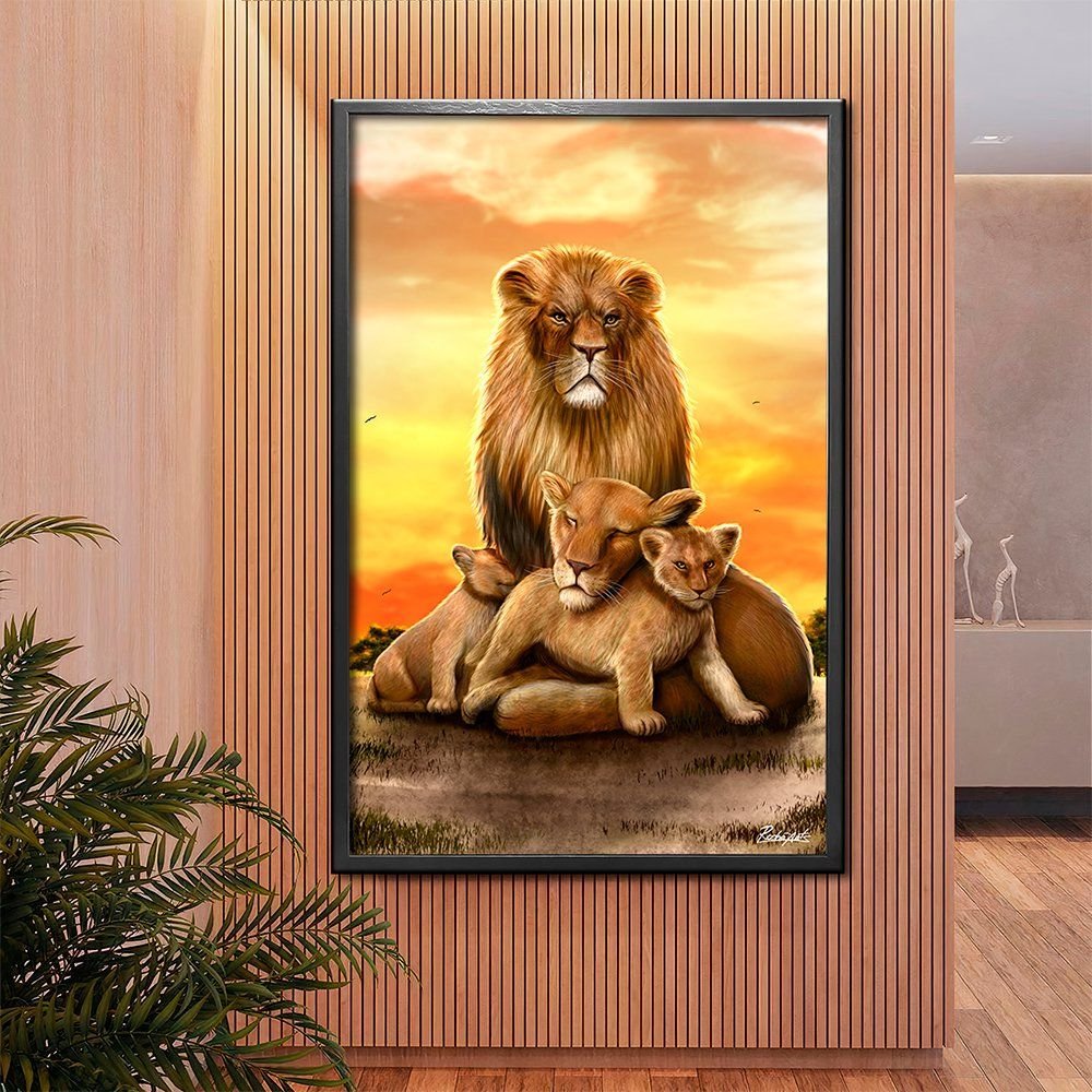 Lion Family Canvas