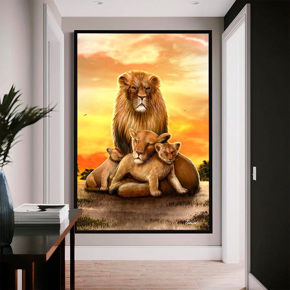 Lion Family Canvas