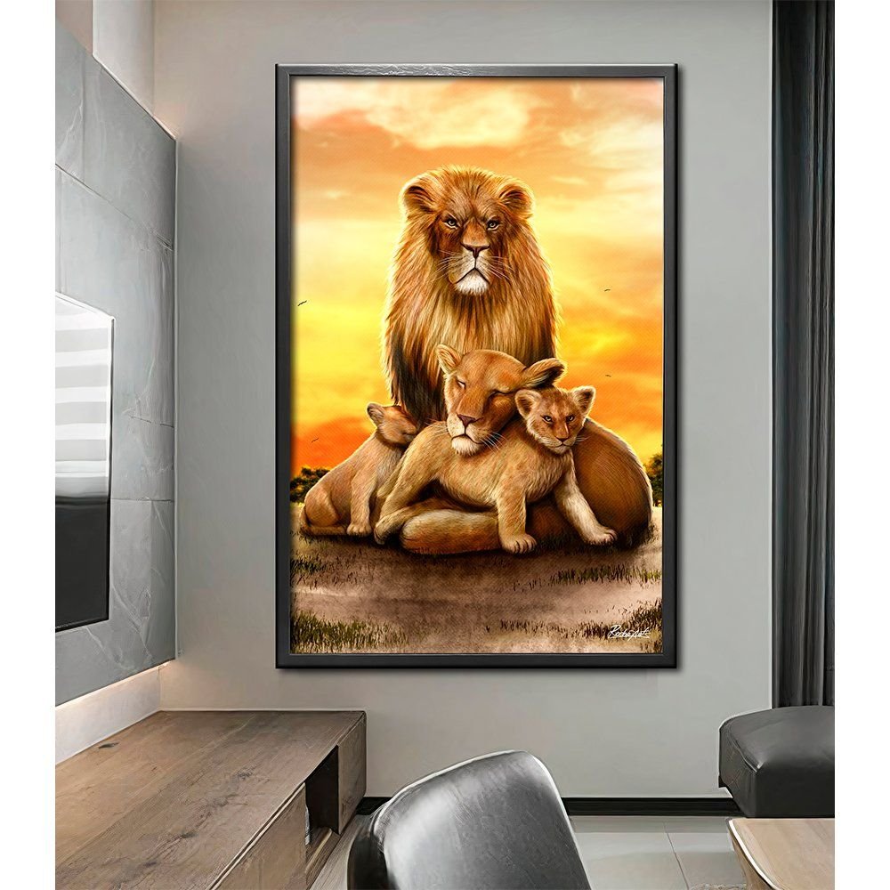 Lion Family Canvas