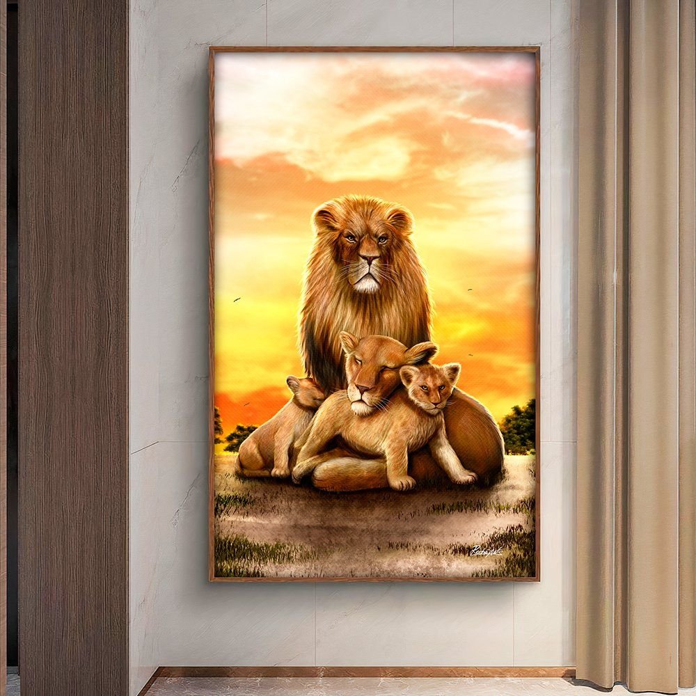 Lion Family Canvas