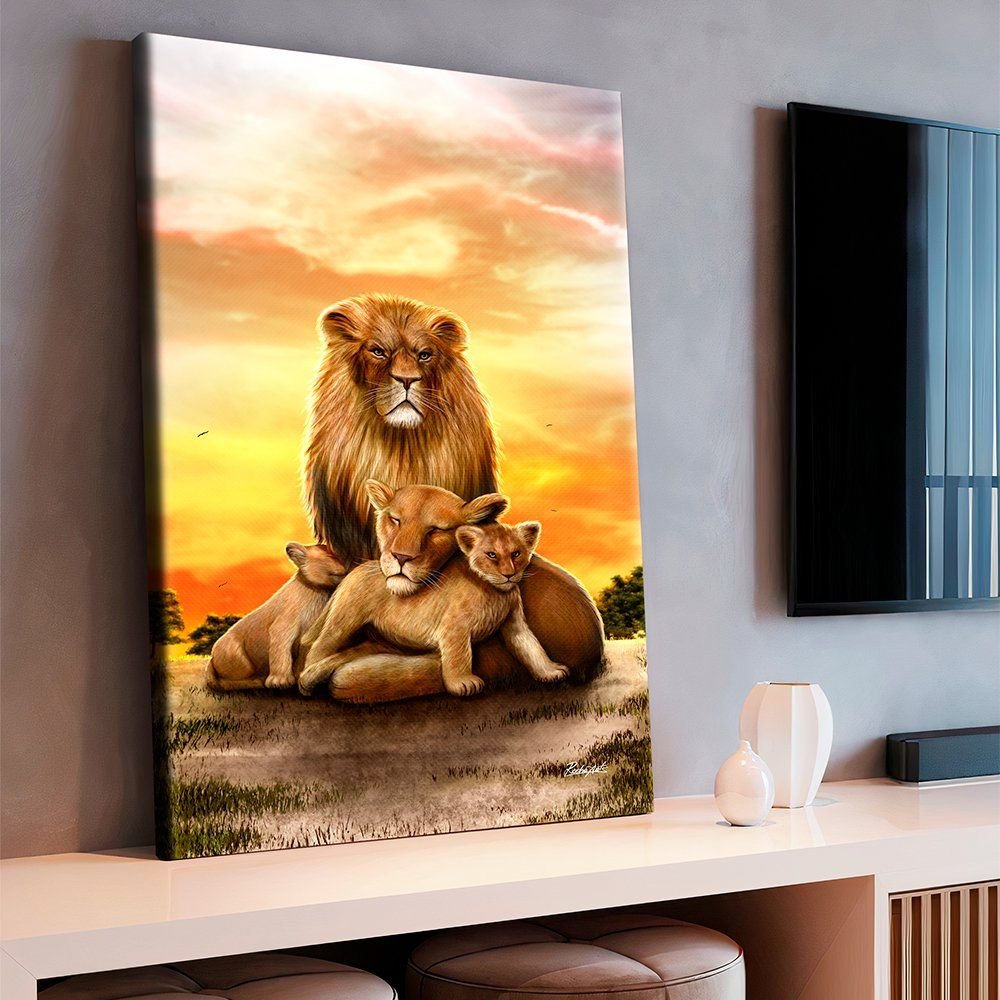 Lion Family Canvas