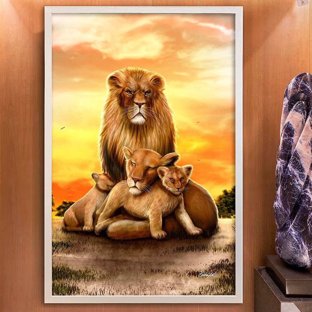 Lion Family Canvas