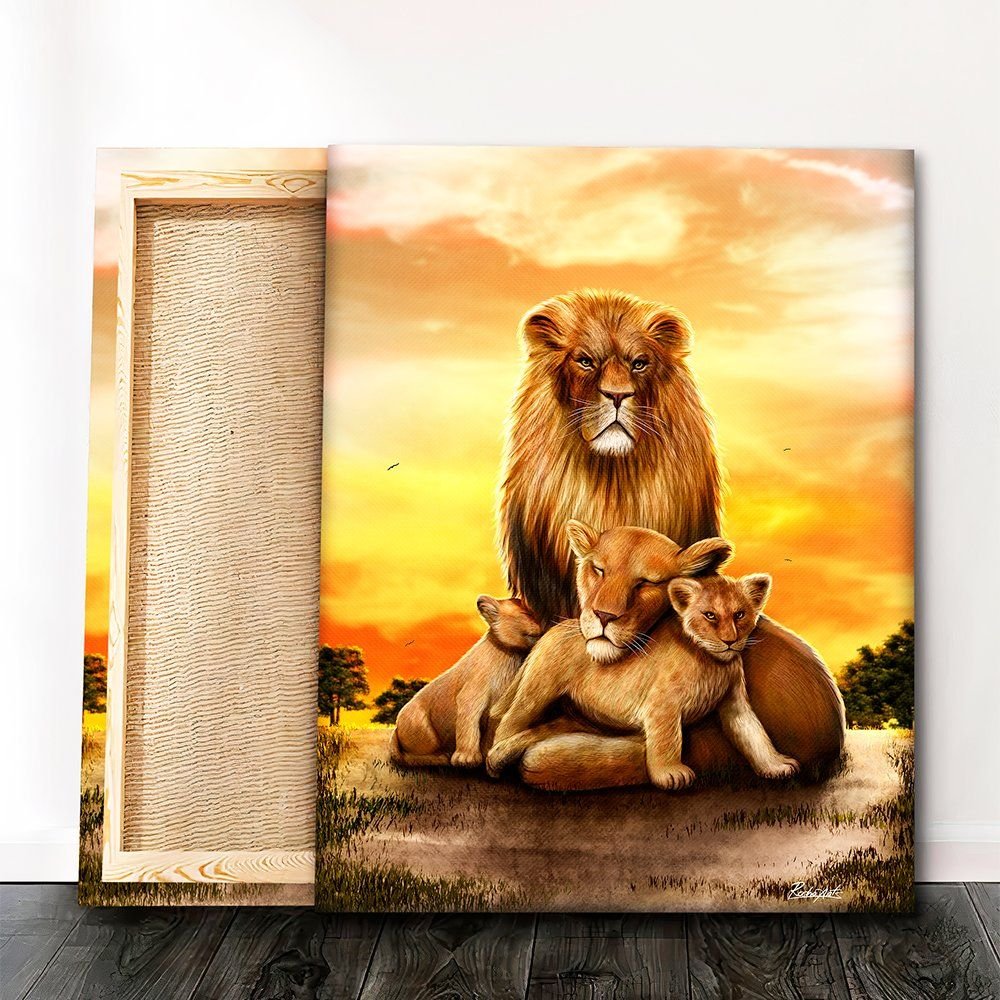 Lion Family Canvas