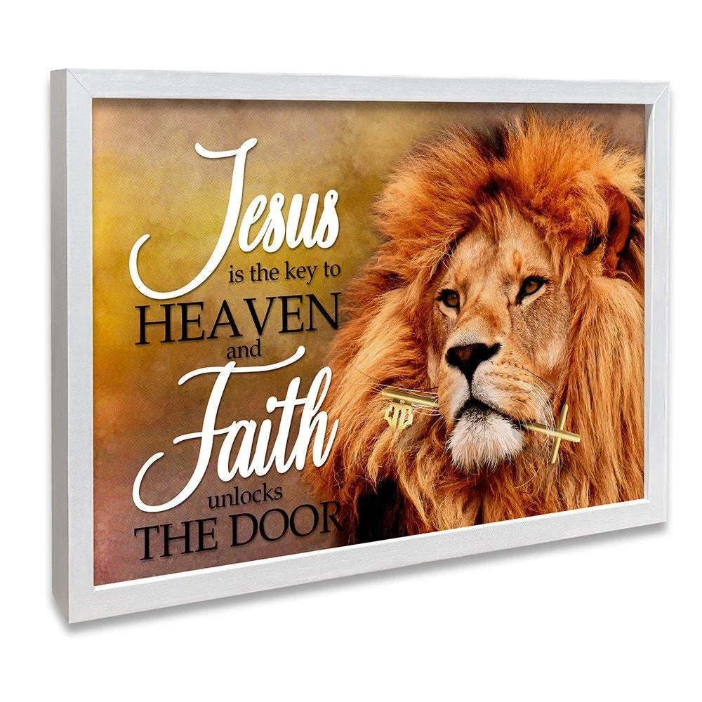 Lion Jesus is the Key Canvas