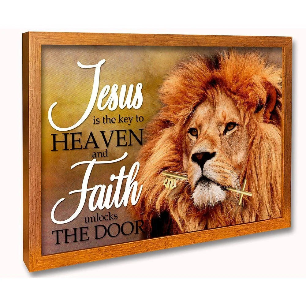 Lion Jesus is the Key Canvas