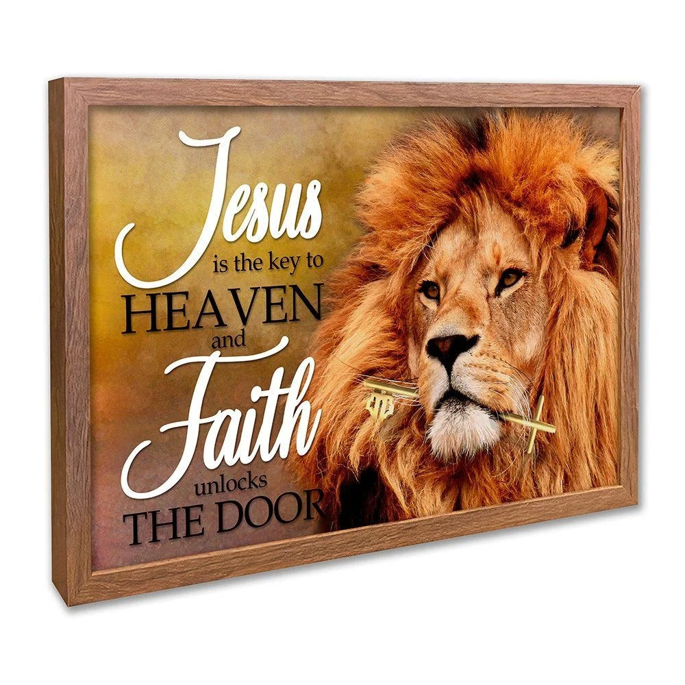 Lion Jesus is the Key Canvas