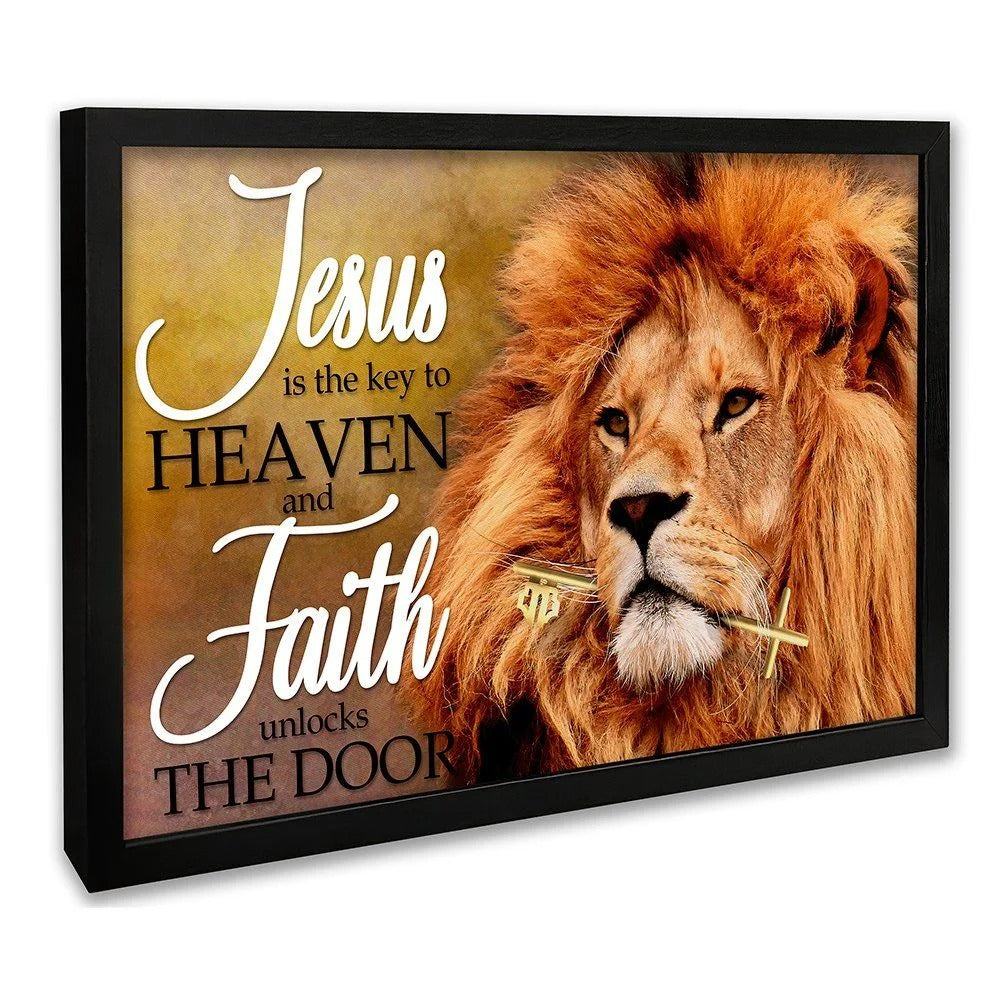 Lion Jesus is the Key Canvas