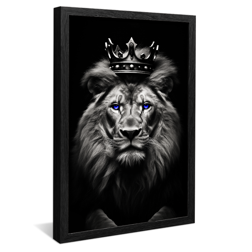 Lion King Black and White V783 Canvas