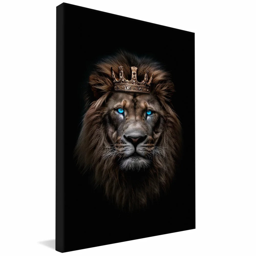 Lion King with Blue Eyes Canvas V1319