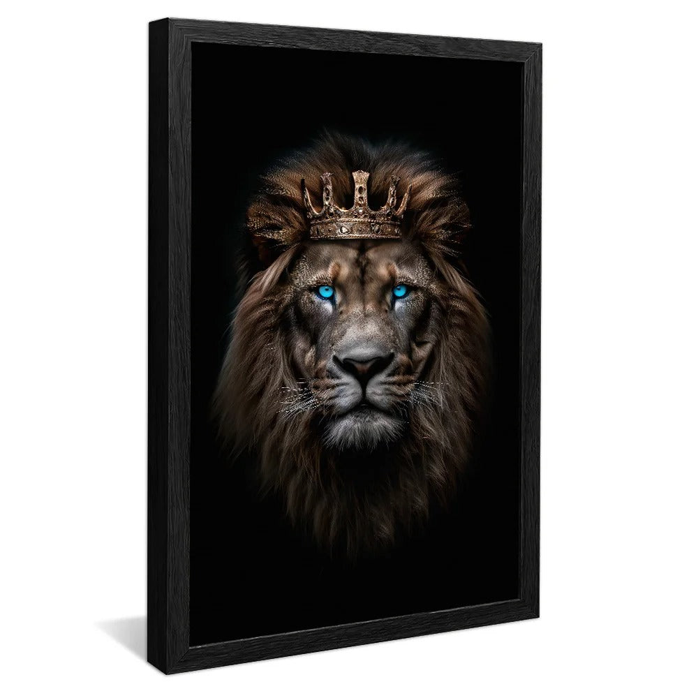 Lion King with Blue Eyes Canvas V1319