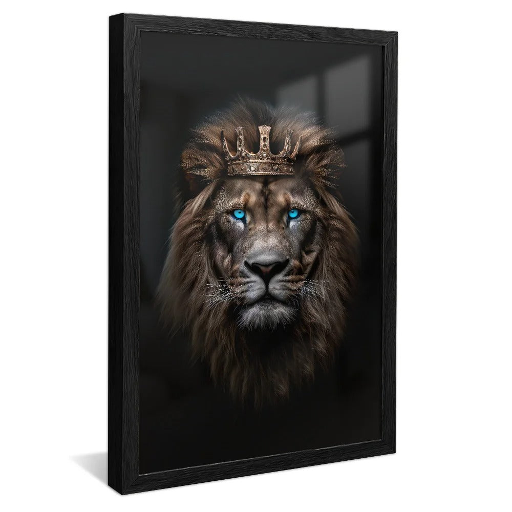 Lion King with Blue Eyes Canvas V1319